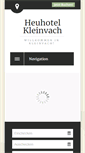 Mobile Screenshot of heuhotel-kleinvach.com