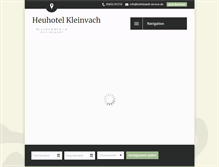Tablet Screenshot of heuhotel-kleinvach.com